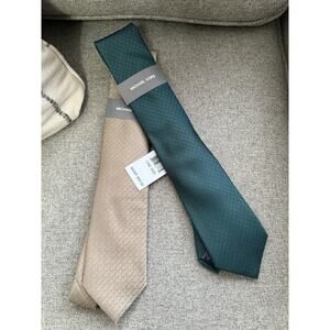 Michael Kors Men's Neckties Bundle Of 2 NWT